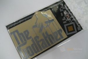 Металлическая наклейка Крестный отец