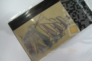 Металлическая наклейка Парусник Красивая и детализированная наклейка из тонкого 